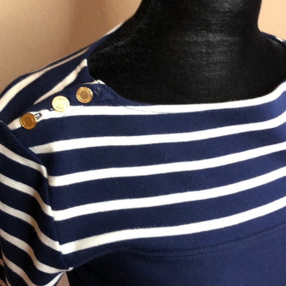 Ralph Lauren Blue and White Stripe Dress. - Picture 4 of 10